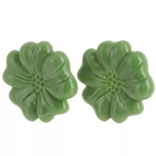 Fleur Marbrée – Boucles d’oreilles en résine 48 mm (5 couleurs)