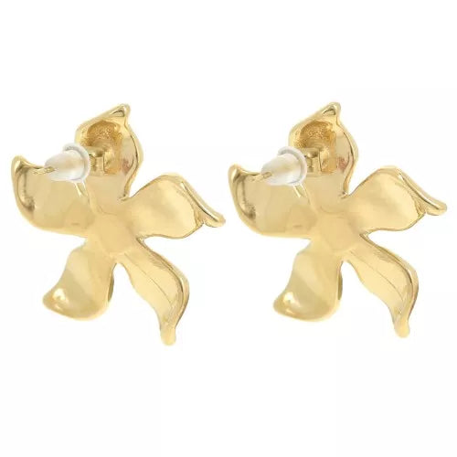 Pétales d'Or - Boucles d'oreilles inoxydables