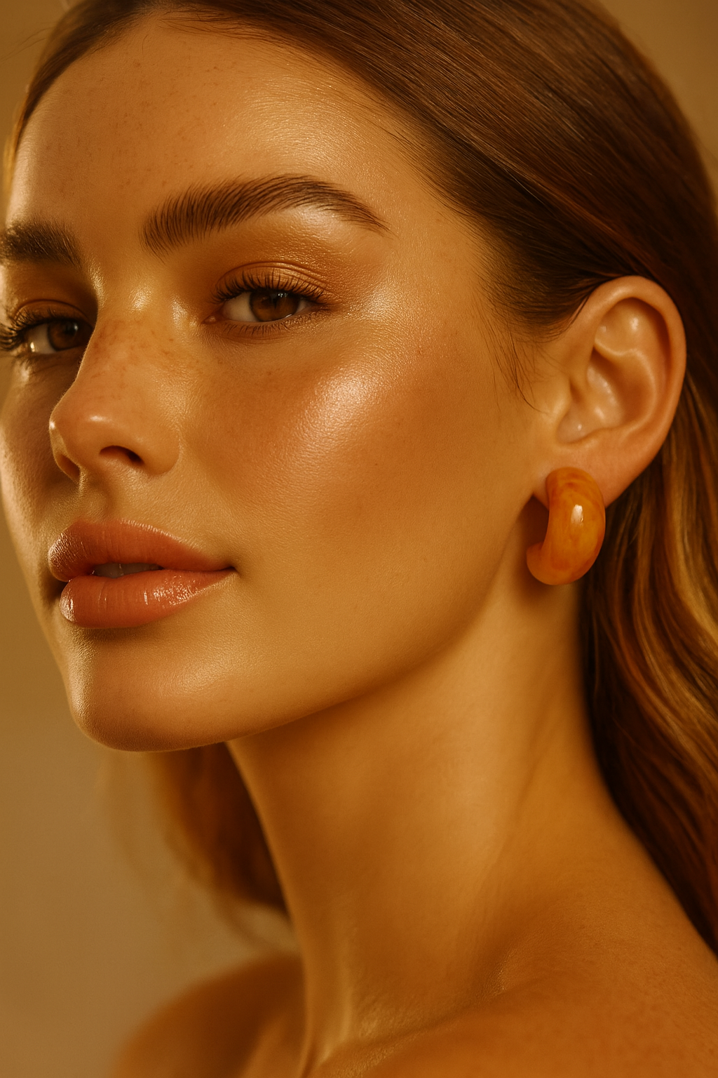 Éclats d’Époque – Boucles Gouttes en Résine Opaque et Translucide