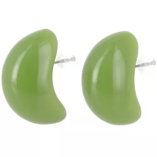 Éclats d’Époque – Boucles Gouttes en Résine Opaque et Translucide