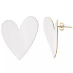 Cœur Ardent – Boucles en Résine  & Acier Doré 37 mm