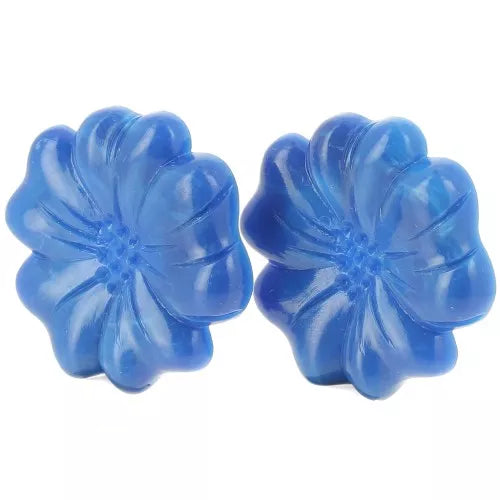 Fleur Marbrée – Boucles d’oreilles en résine 48 mm (5 couleurs)