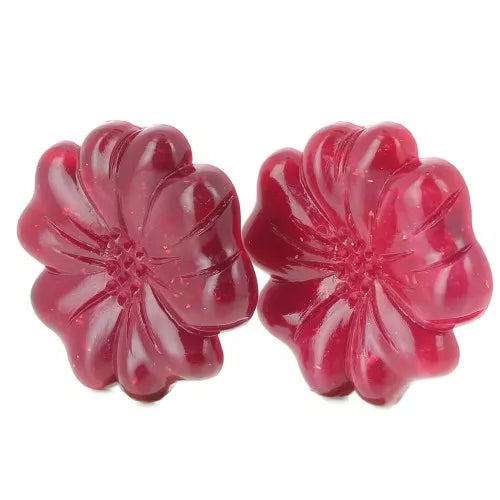 Fleur Marbrée – Boucles d’oreilles en résine 48 mm (5 couleurs)