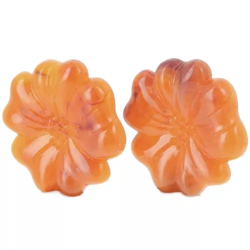 Fleur Marbrée – Boucles d’oreilles en résine 48 mm (5 couleurs)