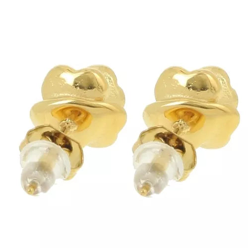 Éclat de Rose – Boucles d’oreilles inoxydables dorées 8 mm
