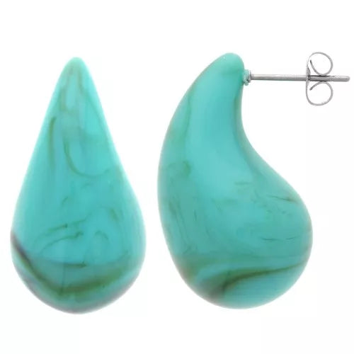 Douceur Épurée – Boucles Gouttes Bombées Mat 31 mm