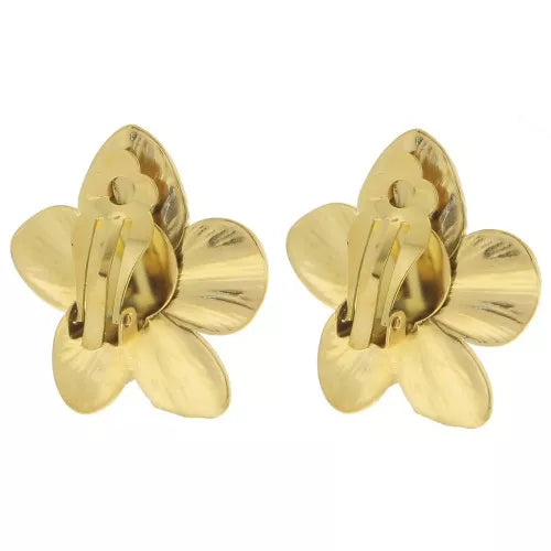 Fleur de Cerisier 30 mm – murmure -Boucles d’oreilles inoxydables (doré & argent)
