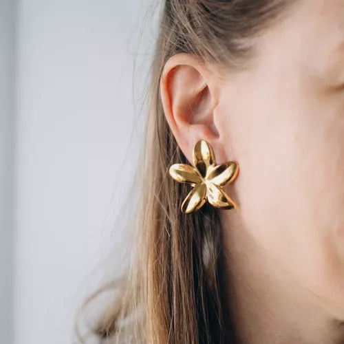 Fleur de Tiaré – Éclats d’Or sans Perçage